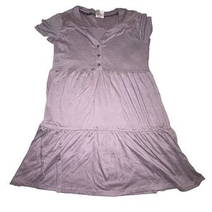 Knox Rose Dusty Lilac Purple Tiered Babydoll Dress Size Medium